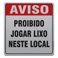 AL - 2016 - AVISO PROIBIDO COLOCAR LIXO