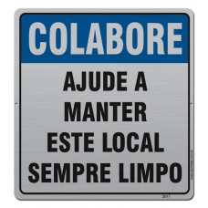 AL - 2017 - COLABORE AJUDE A MANTER ESTE LOCAL LIMPO