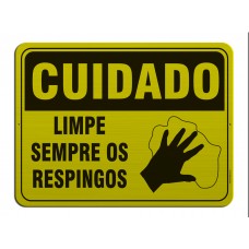 AL - 3070 - CUIDADO - Limpe sempre os respingos