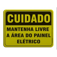 AL - 3075 - CUIDADO - Mantenha livre a área do painel elétrico