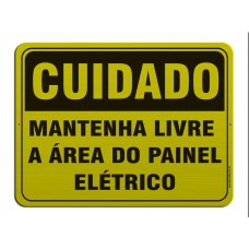 AL - 3075 - CUIDADO - Mantenha livre a área do painel elétrico