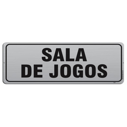 Placa: Salão de Jogos - Horário: Todos os Dias Das 8:00 hs às 22