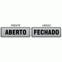 AL - 4075 - ABERTO FECHADO - frente e verso, com nylon e ventosa