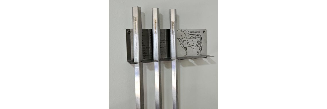 Kit de Espeto de aço inox