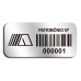 Etiqueta de patrimônio - 37x18mm - código de barras - com fita